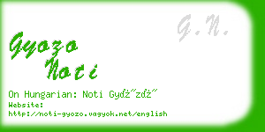 gyozo noti business card